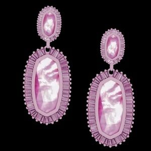 Kendra Scott Kaki Statement Lilac Statement Earrings